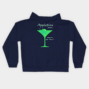 Appletini JD - Blue Kids Hoodie